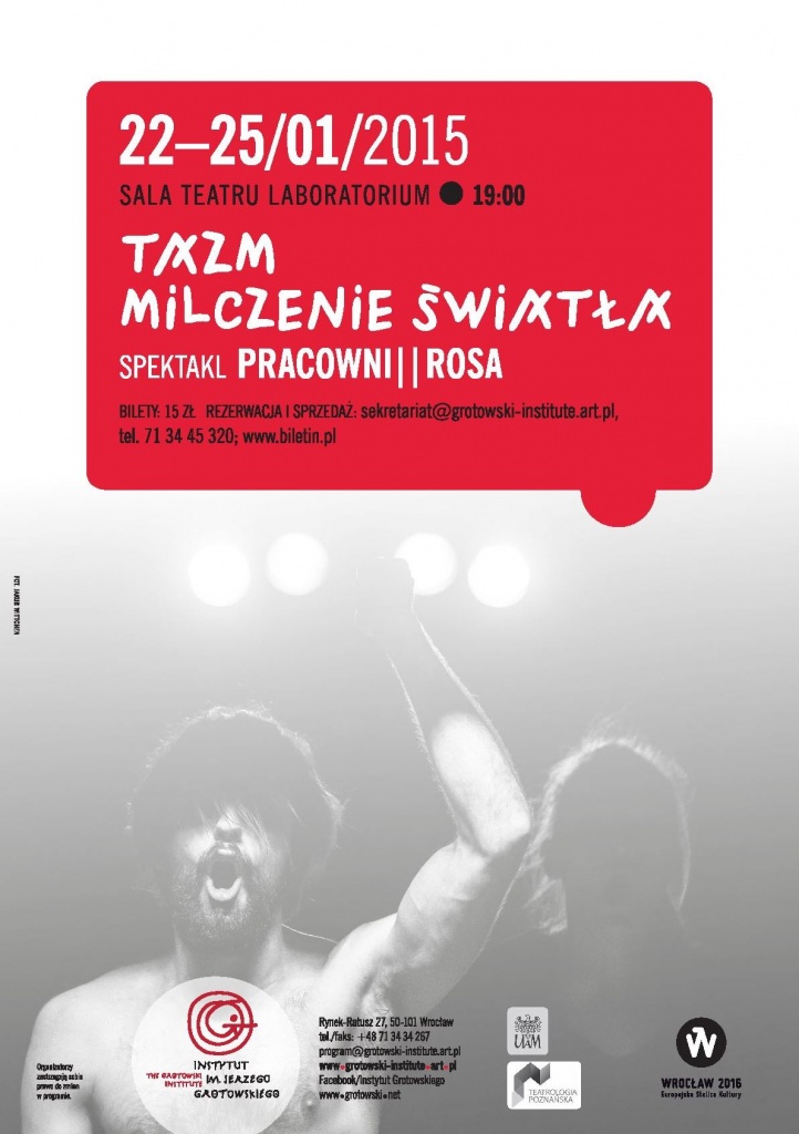 TAZM, Wrocław 22-25 January 2015, graphic design Barbara Bergner-Kaczmarek