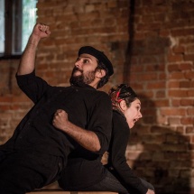 Samaneh Zandinejad and Mohammad Reza Aliakbari in their partnership scene, ATIS 2015 NICHE, Brzezinka, photo Maciej Zakrzewski