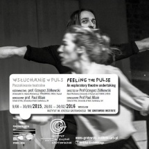Wsłuchanie w PULS || Feeling the PULSE, 2016, graphic design Barbara Bergner-Kaczmarek