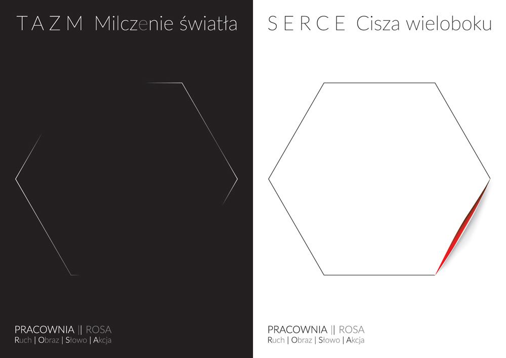 Dwugłos O CISZY (TAZM i SERCE), projekt graficzny Maciej Pachowicz